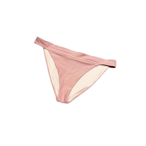 Chelsea-28 Women's Coral Pink Mid Rise Swimwear Bikini Bottoms Size XL - Picture 4 of 11